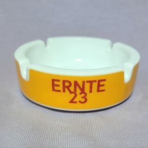 1990s German advertising ashtray Ernte 23 zigaretten promotion glass France